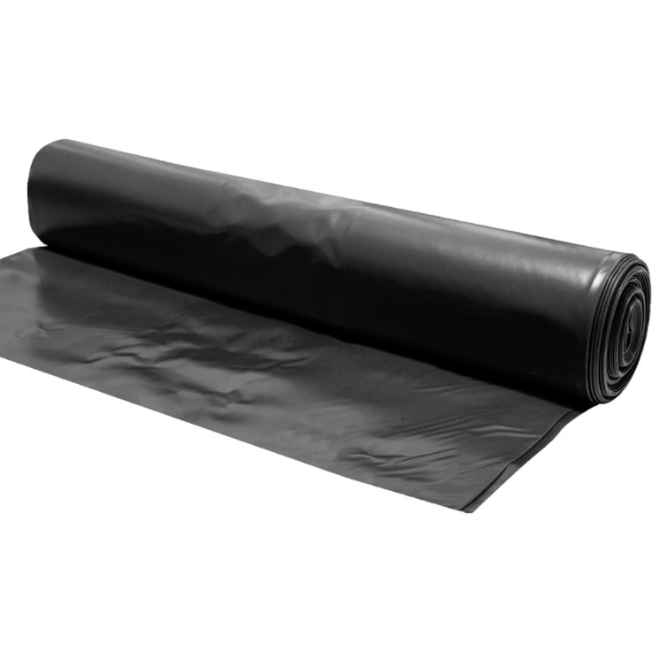 BBA 125Mu Polythene DPM 4M x 25M Black 500 Gauge